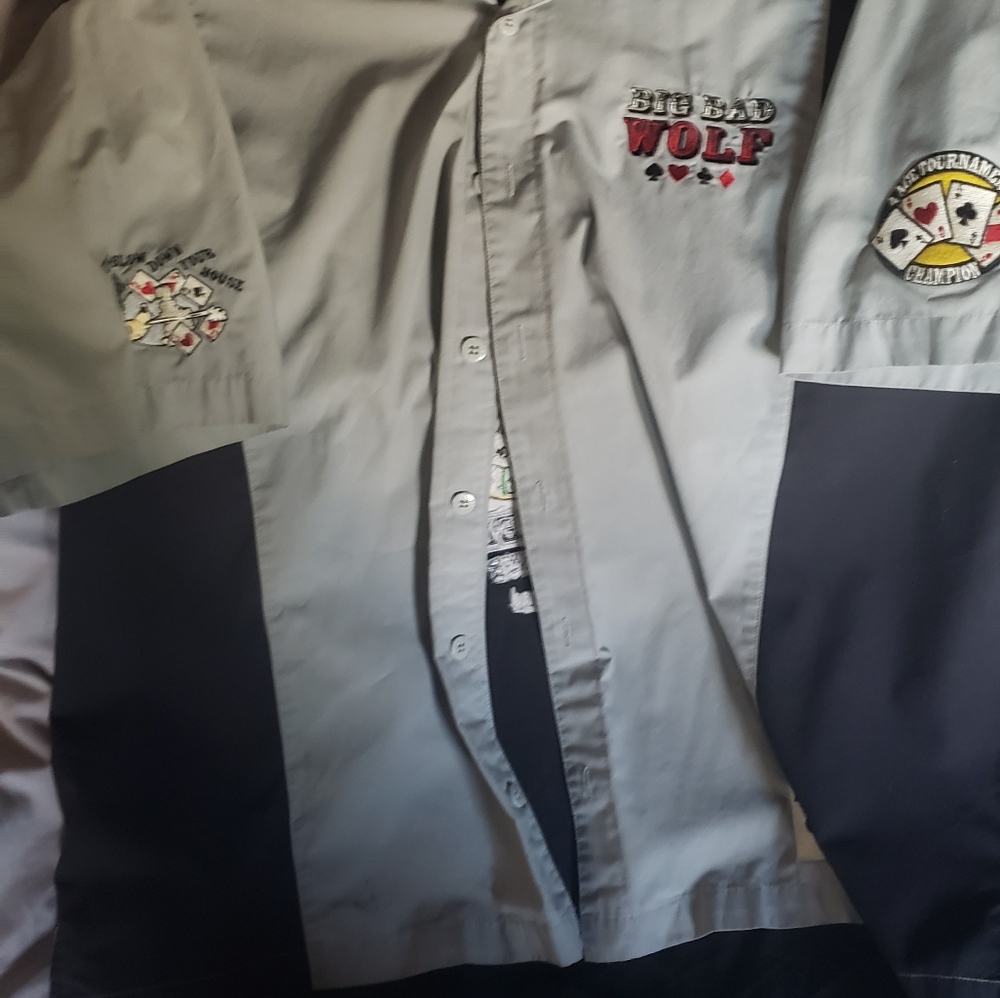 Short sleeve button-up shirt